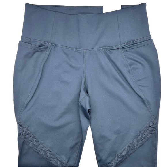 Lane Bryant Women’s Plus Size LIVI High Rise 7/8 Blue Mesh Legging Size 1X 14/16 - Picture 4 of 8